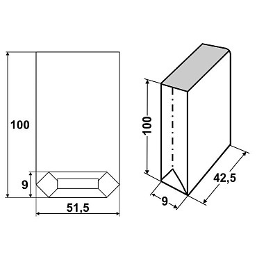 Мешки бумажные открытые 100х51,5х9 3-слойные НМ, 10шт в упак.