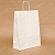Крафт пакет бумажный 31х24х11 белый с кручеными ручками