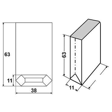 Мешки бумажные открытые 63х38х12 2/1-сл. УМК(п50)