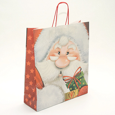 пакеты новогодние 41х36х12 белые с кручен. ручками, печать "56MALMO36S"