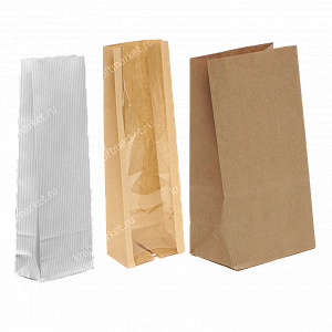 Крафт пакеты бумажные фасовочные ГОСТ 33772-2016 с прямоугольным дном