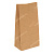 Пакет фасовочный 30,0х15,0х9,5 из коричневой крафт бумаги