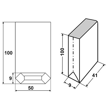 Мешки бумажные открытые 100х50х9 3-слойные НМ-