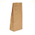 Пакет фасовочный 35,8х15,0х9,5 из коричневой крафт бумаги
