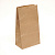 Пакет фасовочный 24,0х12,0х8,0 из коричневой крафт бумаги