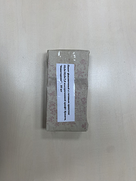Пакет фасовочный с готовым принтом 19,0х10,0х7,0 из коричневой крафт бумаги, "Новогодние"