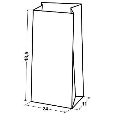 Мешки бумажные открытые 48,5х24х11 2-слойные НМТ